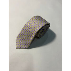 Ted Baker London Archive Lavender Silk Tie Medallion Geometric Designer Necktie